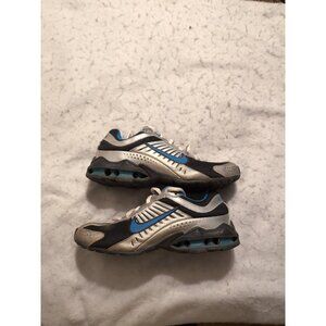 Nike Reax Run IV 4 Women’s Shoes Size 6.5 Youth Size 5Y Silver & Blue 366763-041
